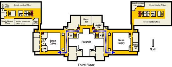 Third floor chamber access diagrams
