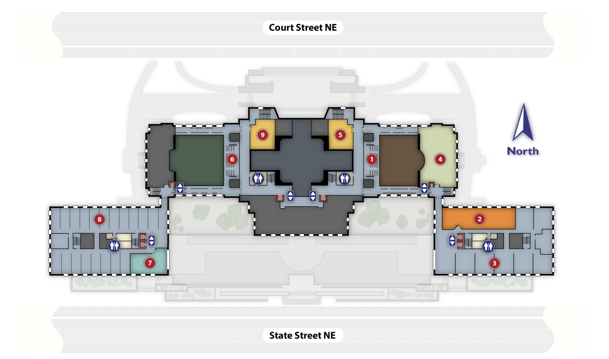Room diagram of the thirdfloor