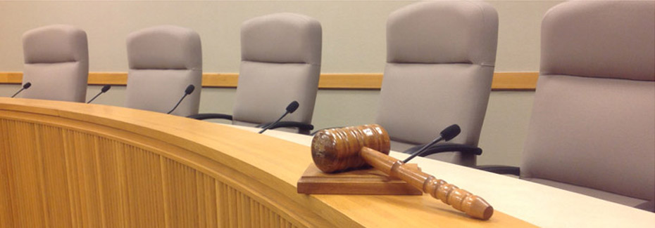 A hearing room at the Oregon State Capitol