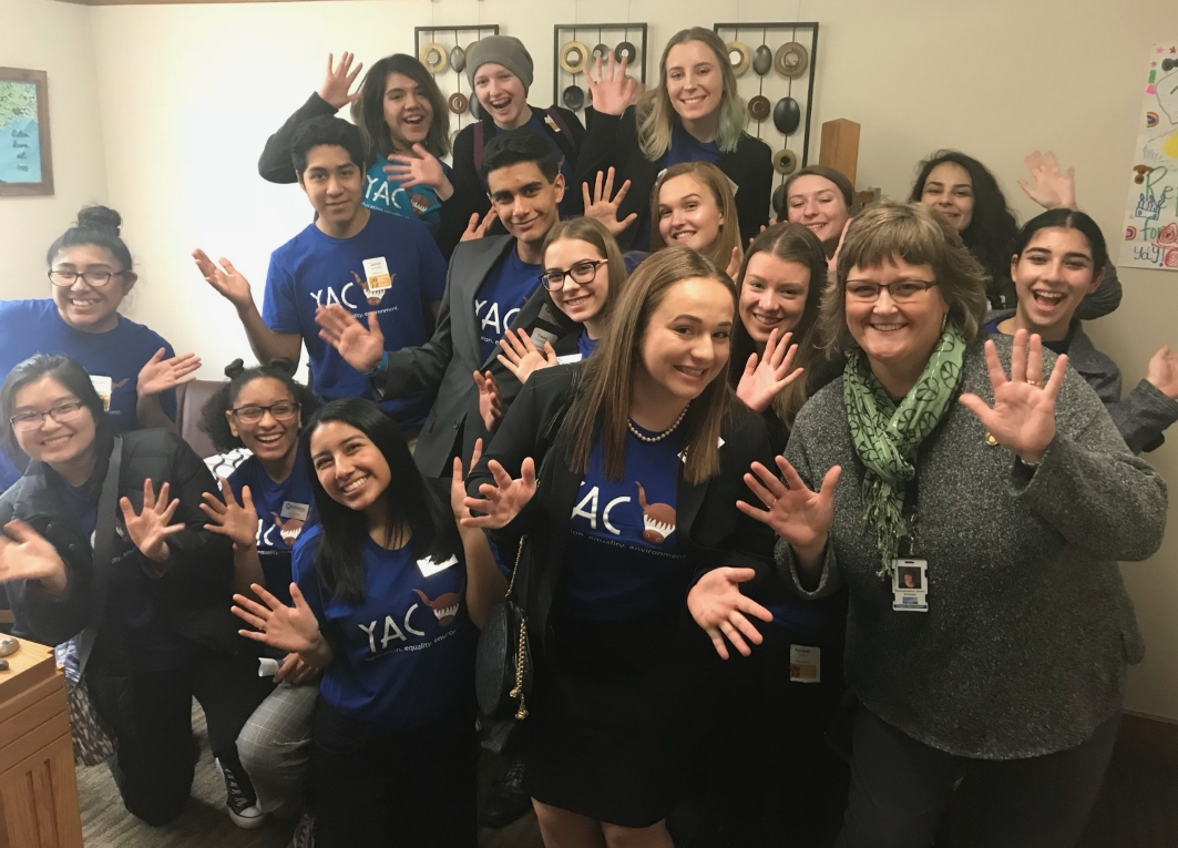 Representative Sollman with students